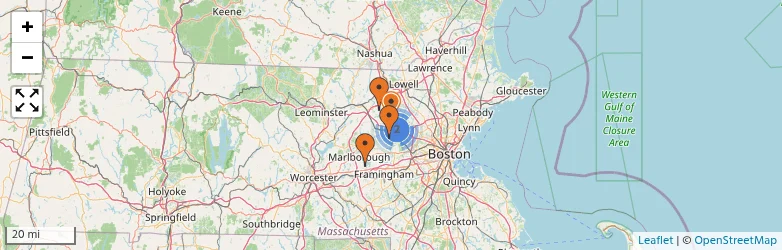 Related schools map