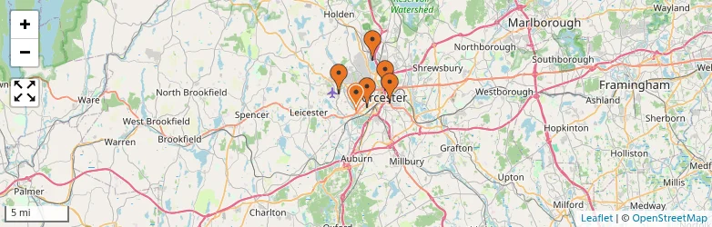 Related schools map