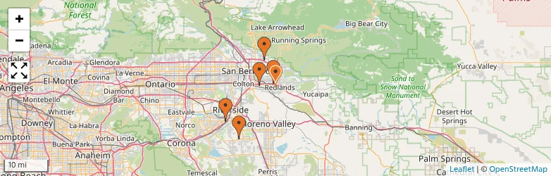 Related schools map