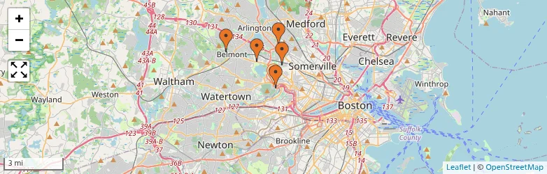 Related schools map