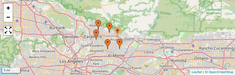 Related schools map