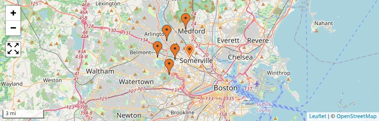 Related schools map
