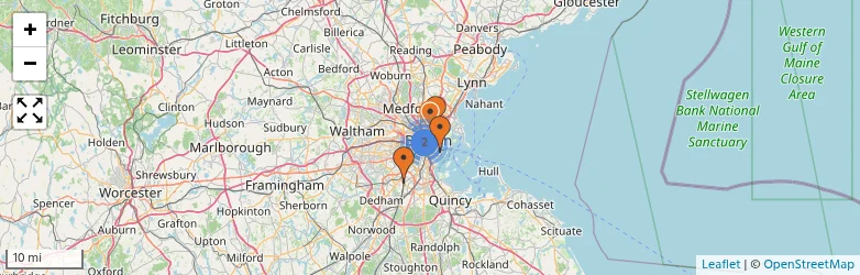 Related schools map