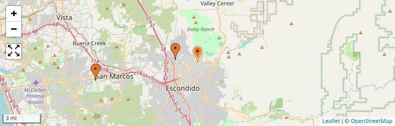 Related schools map