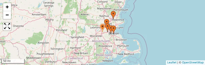 Related schools map