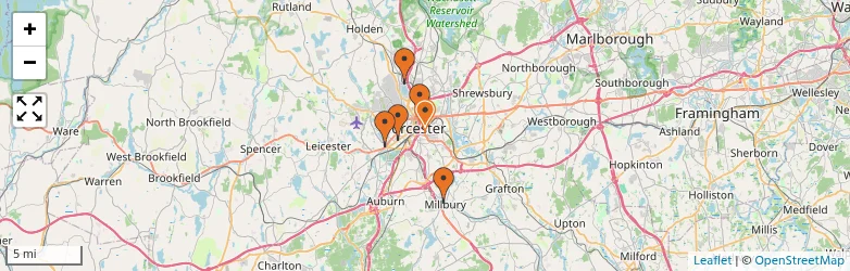 Related schools map
