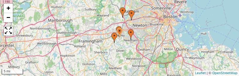 Related schools map