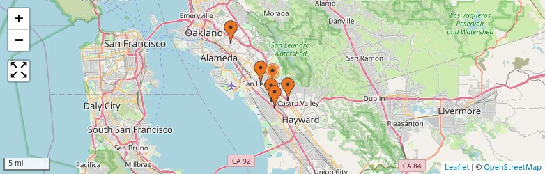 Related schools map