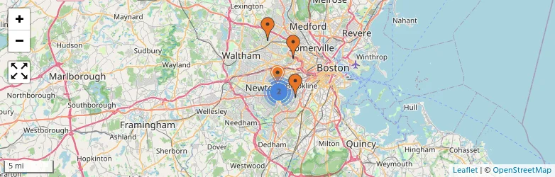 Related schools map
