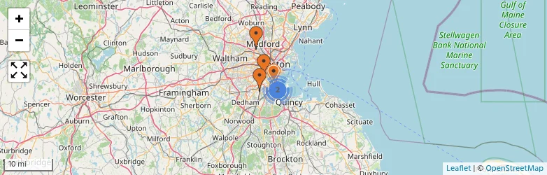Related schools map