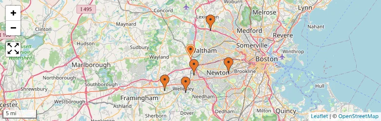 Related schools map