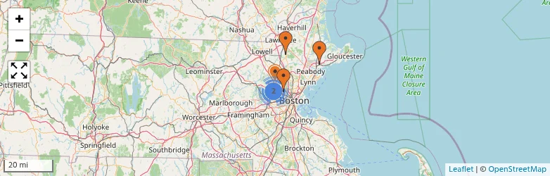 Related schools map