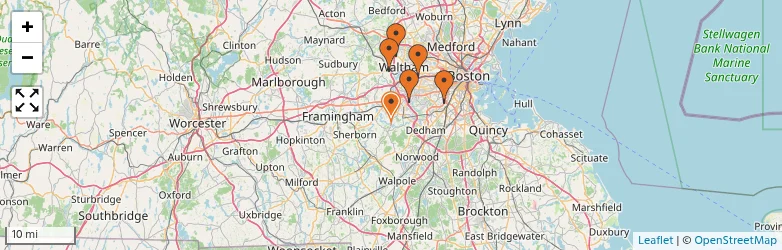 Related schools map