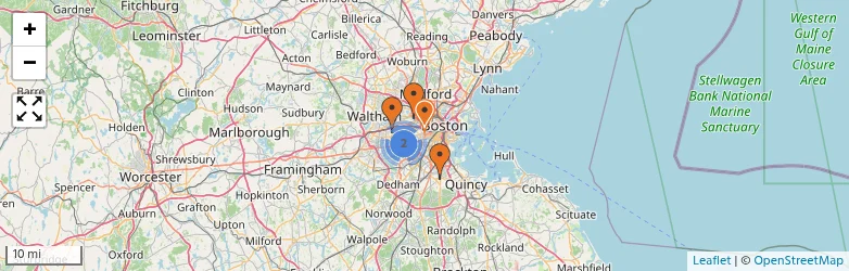 Related schools map