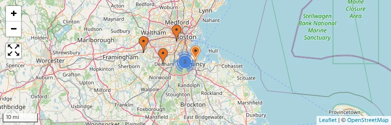 Related schools map