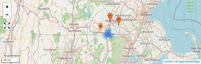 Related schools map