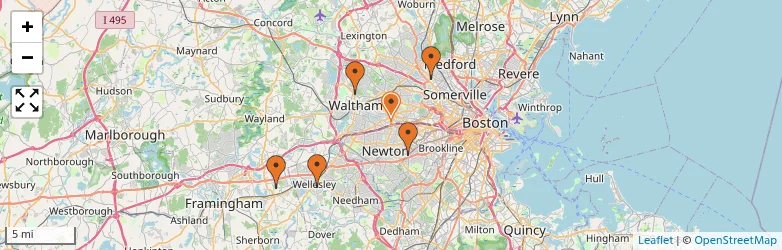 Related schools map