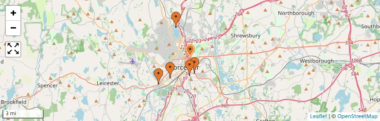 Related schools map