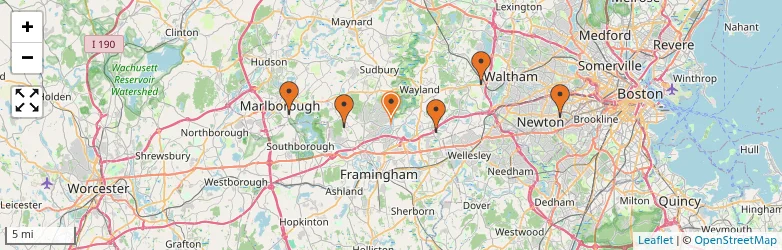 Related schools map