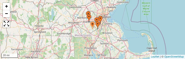 Related schools map