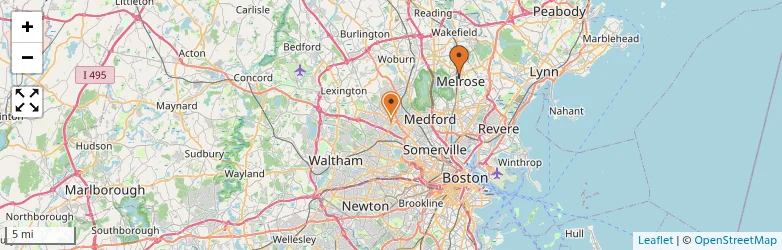 Related schools map