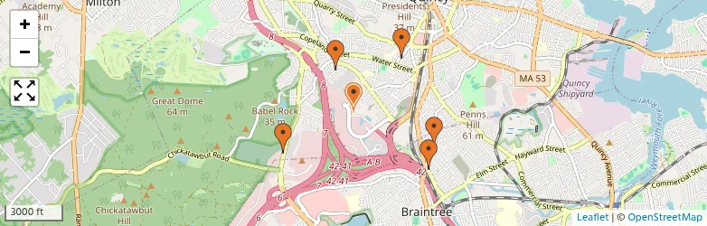 Related schools map