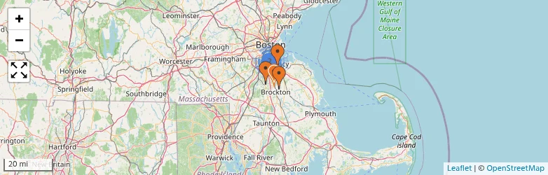 Related schools map