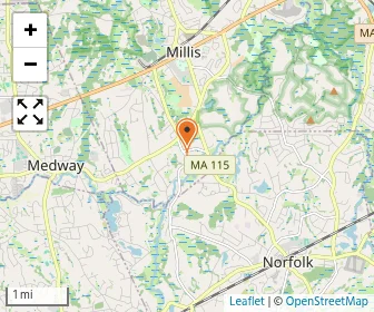 Map of Millis Country Day School