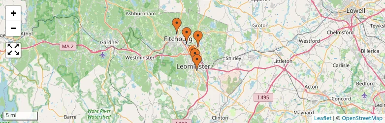 Related schools map