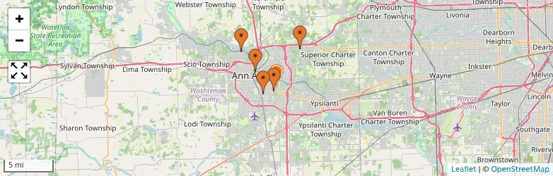 Related schools map