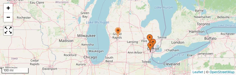 Related schools map