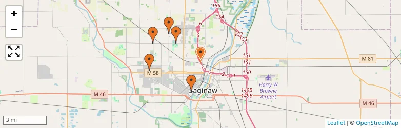 Related schools map