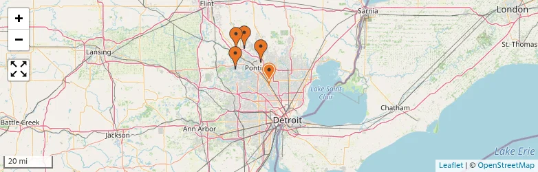 Related schools map