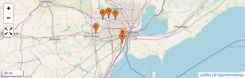 Related schools map