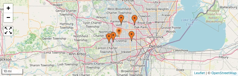 Related schools map