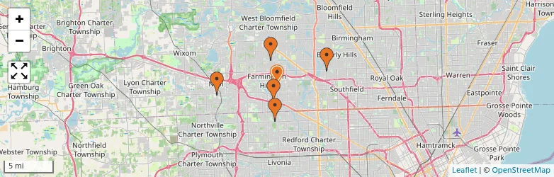 Related schools map