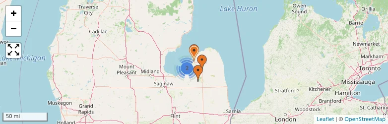 Related schools map