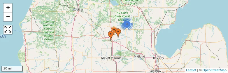 Related schools map