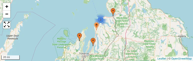 Related schools map