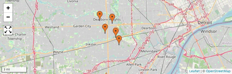 Related schools map