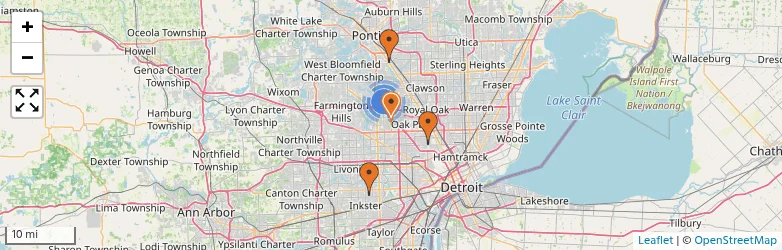 Related schools map
