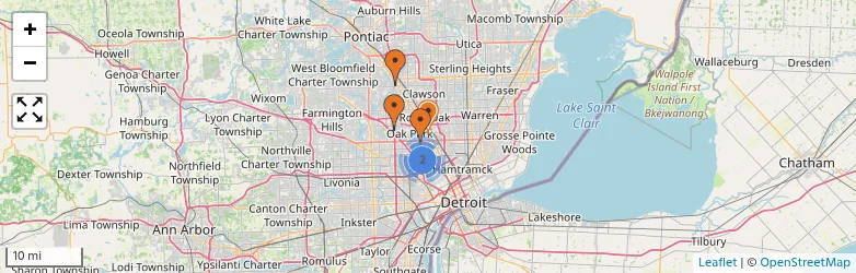 Related schools map