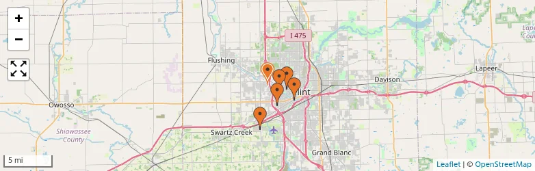 Related schools map