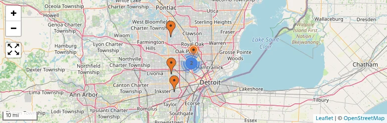 Related schools map