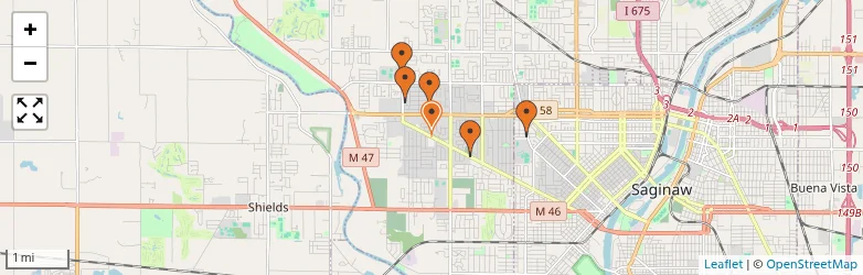 Related schools map