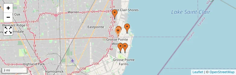 Related schools map