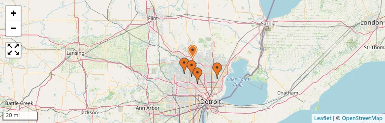 Related schools map