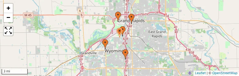 Related schools map