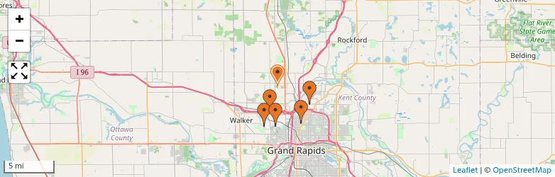 Related schools map