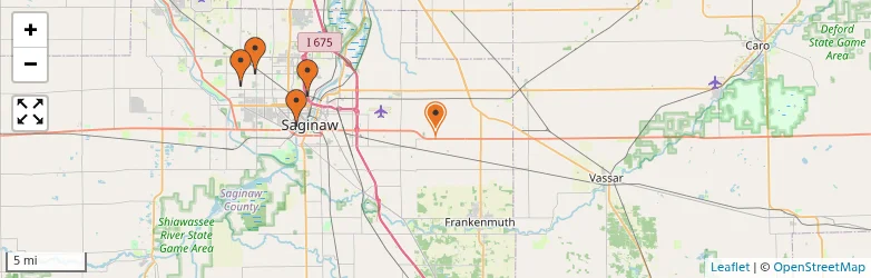 Related schools map